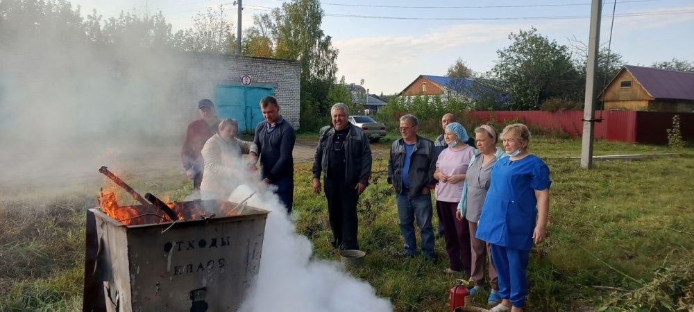 В Иглинской ЦРБ состоялись учения по пожарной безопасности