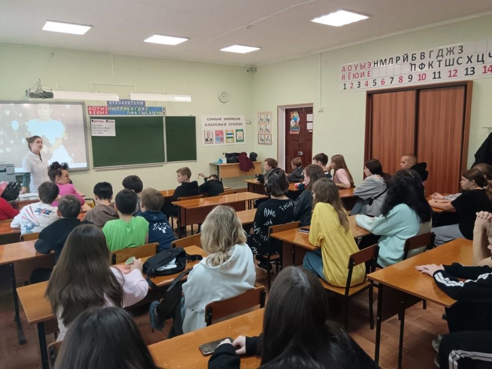 Беседа с учениками средней школы №2 с. Иглино